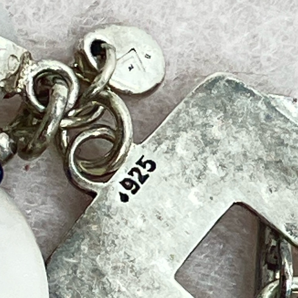 Silpada 925 Sterling Silver Howlite Jade Toggle Clasp Bracelet | B1946  Retired - Picture 7 of 10